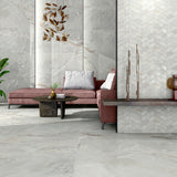 Onyx Lux Lappato Light Grey 60x60 Granitkeramik Klinker